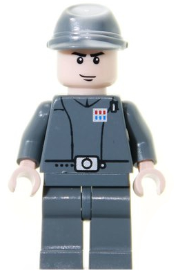 LEGO Minifigure -- Imperial Officer (Imperial Shuttle Commander)-Star Wars / Star Wars Episode 4/5/6 -- SW0293 -- Creative Brick Builders